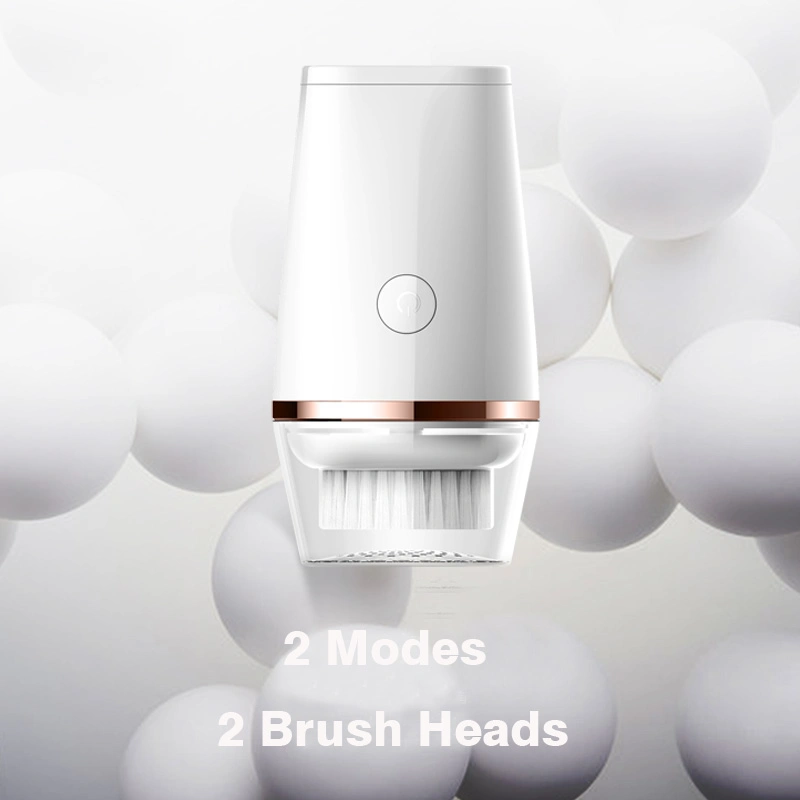 2 Brush Heads 2 Modes Waterproof Exfoliating and Massaging Men Spin Facial Deep Cleansing Brush