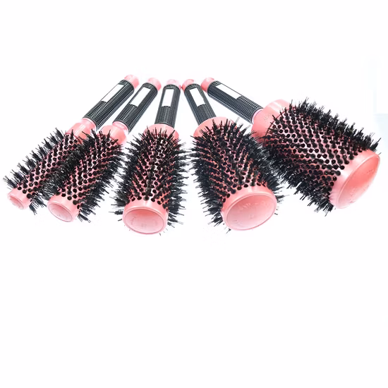 Heat Resistant Thermal Ionic Round Ceramic Boar Bristle Hair Brush