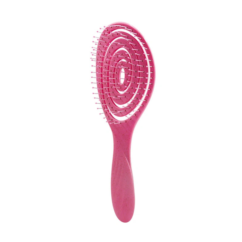 Natural Detangler Custom Logo Curly Curved Vented Detangling Hair Brush